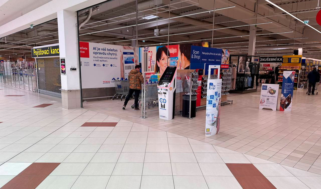 Brno Tesco Královo pole Bitcoinmat | Crypto machine | Come on
